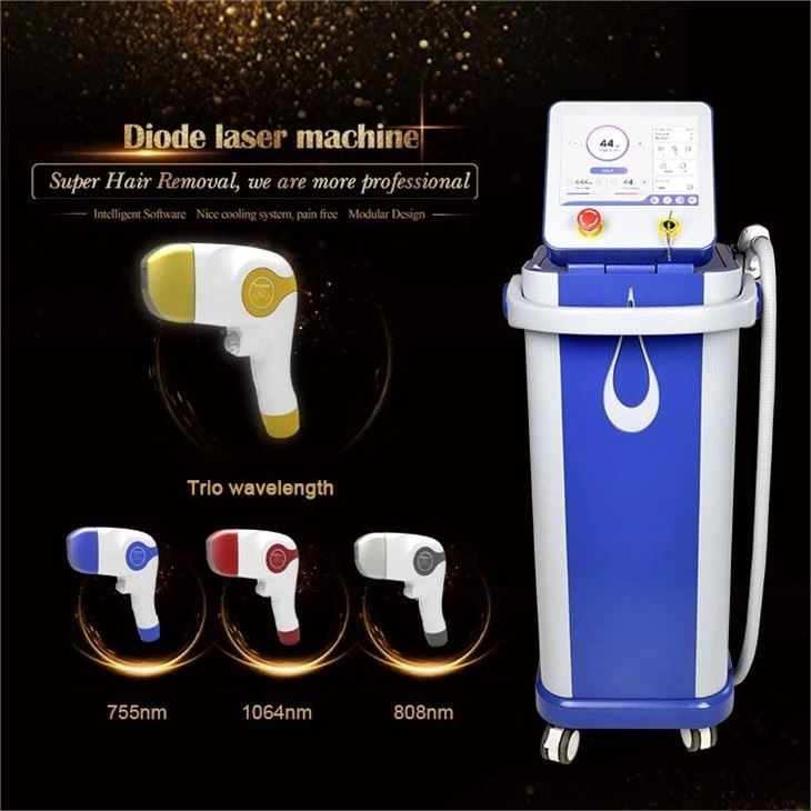 High Power Permanently Laser Diodo 808nm Diode Laser Hair Removal Machine