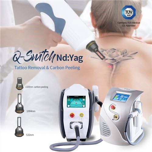 Nd Yag Laser 250W 500W Maszyna do usuwania tatuaży